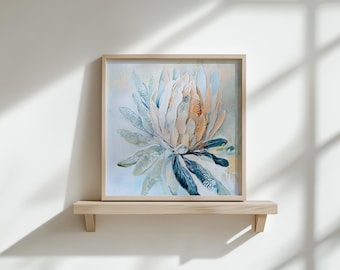 Printable Abstract Floral Art Print, Native Australian Flora, Floral Wall Art, Botanical Wall Art, Floral Digital Art Download (P330)