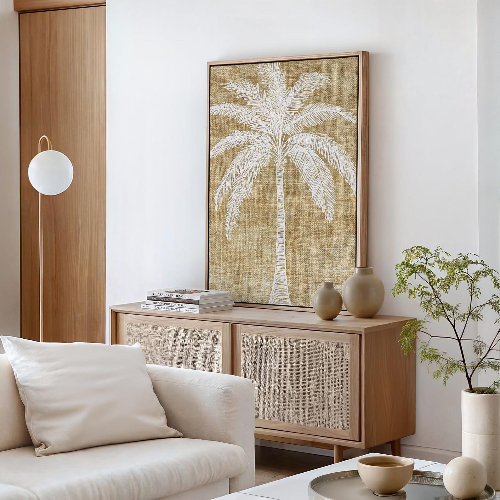 Printable Palm Tree Art Print, Palm Tree Wall Decor, Tropical Boho Wall ...