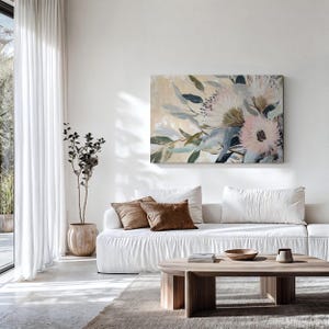 Printable Abstract Floral Art Print, Native Australian Flora, Floral Wall Art, Botanical Wall Art, Floral Digital Art Download (P417)