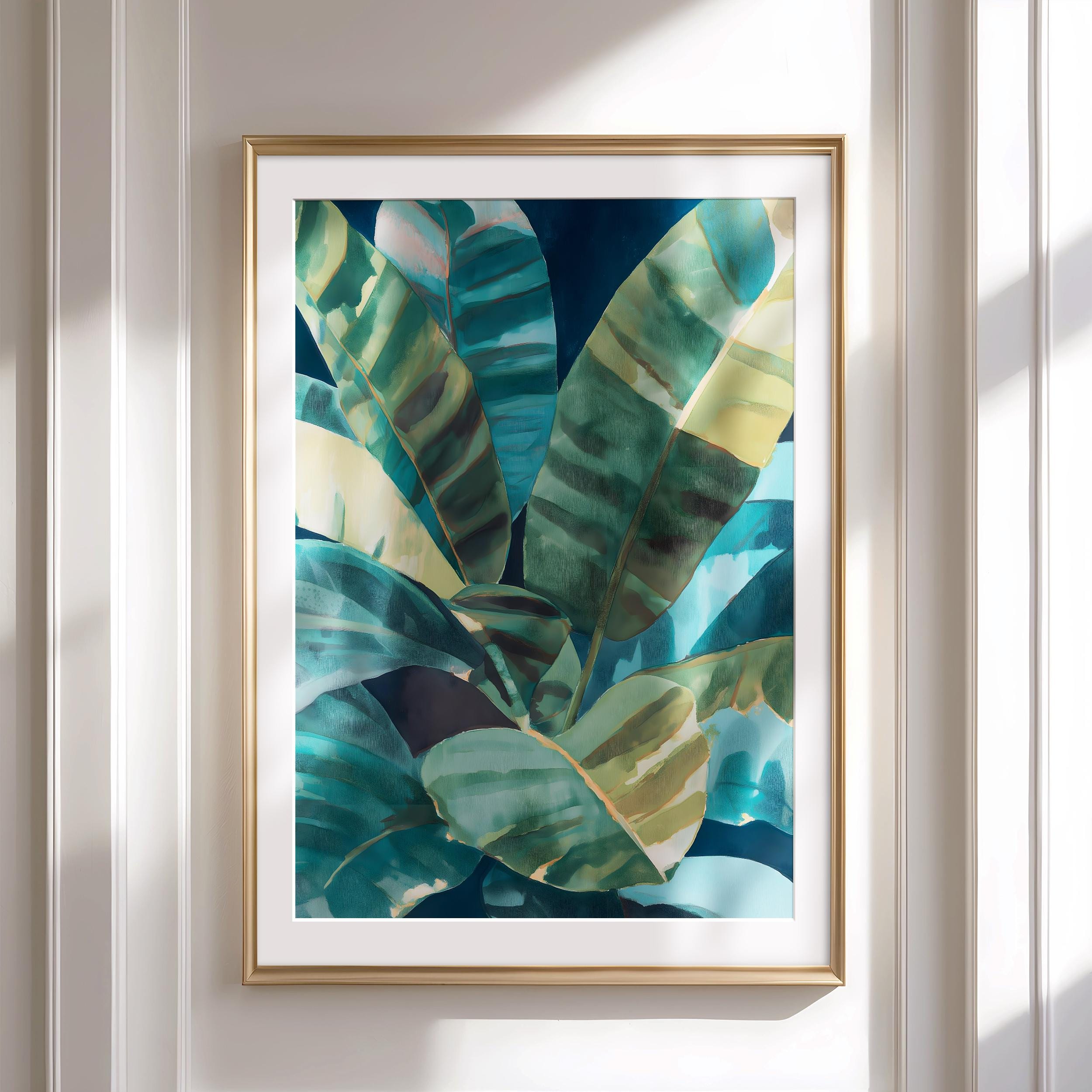 Tropical Boho Art Print, Green Leaf Wall Decor (digital Download) P833 ...