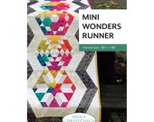 MINI WONDERS RUNNER. Quilt Pattern, from Sheila Chrstensen Quilts, 18.5 quot x 48 quot