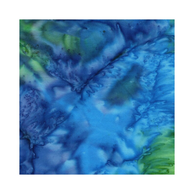 MARBLES 4244 Cotton Island Batik By The Yard Hand-dye Multi Color