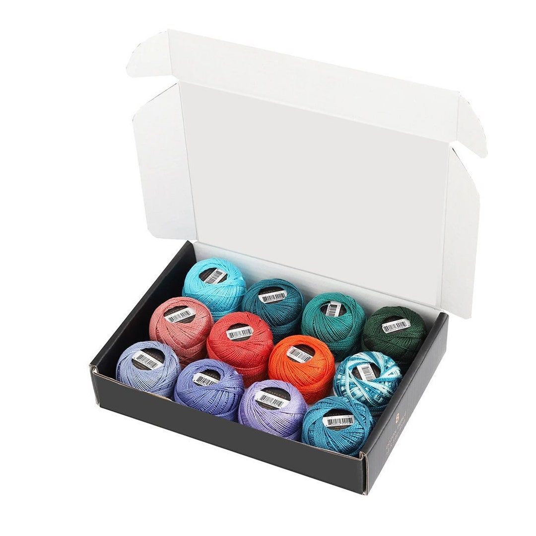 Rhapsody Thread OCEAN SUNSET | Rhapsody #8 Size - 12 Balls | Set of Mercerized Egyptian ...