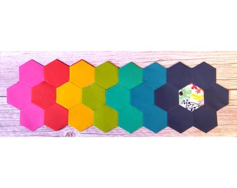 3-inch HEXAGON PAPER PIECES for English Paper Piecing, 3-inch sides, die-cut, Small, Medium, Large Packages