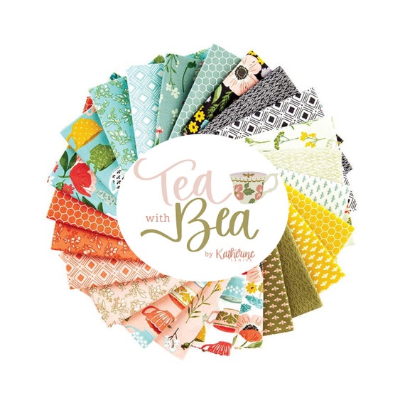 Tea With Bea, 24 piece Fat Quarter Bundle by Katherine Lenius for Riley