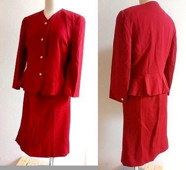 Vintage Japanese Showa Retro Two-piece Dress Set 1980s Handmade