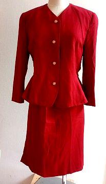 Vintage Japanese Showa Retro Two-piece Dress Set 1980s Handmade