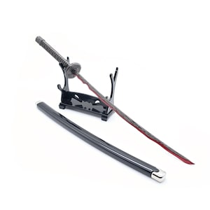 Elden Ring Rivers of Blood Katana l Miniature Sword Gaming Accessories l Collector&#39;s Gift l Game Memorabilia l Desktop Decor l Fan Gift