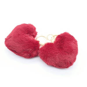 Heart Plush Keychain, Bag Charm, Fabric Heart Keyring, Valentine&#39;s Day Gifts, Accessories Gift for Women