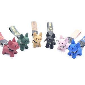 French Bulldog Keychain, Dog Lover Gift, Cute French Bulldog, Bag Pendant Keyring