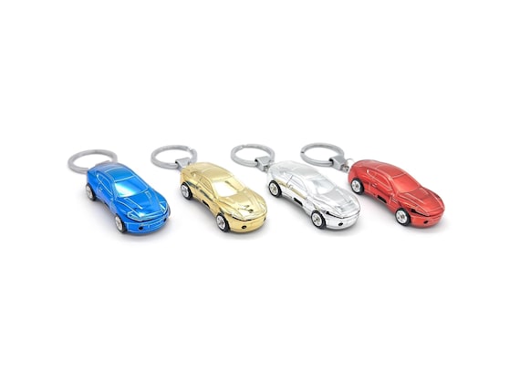 Rechargeable USB Car Lighter Keychain With Flashlight L Gas-free