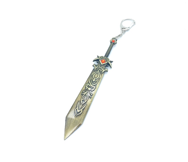 League of Legends Garen Sword Keychain l Demacia Warrior Collectible l LoL Garen Vapen l Spelpresent till fans och spelare DreadKnight Only