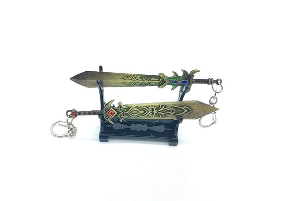 League of Legends Garen Sword Keychain l Demacia Warrior Collectible l LoL Garen Weapon l Gaming Gift for Fans and Gamers