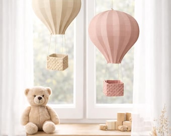 Heißluftballon | Dekoration | Hängedekoration | Kinderzimmerdeko | Geschenkidee | Geburtstag | Taufe | Geburt | Junge | Mädchen | New Born