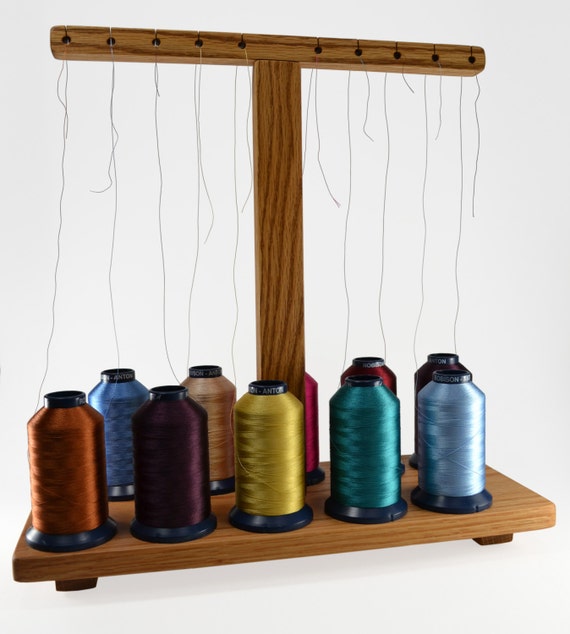 Home-made serger thread spools