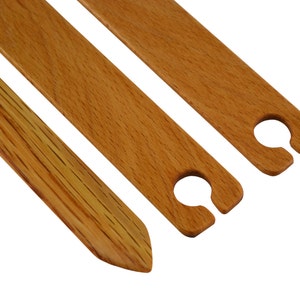 6 Inch Weaving Shuttle and Pick Up Stick Set Handcrafted from Red Oak