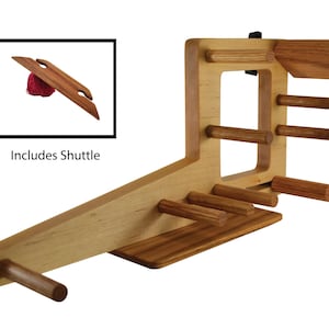 15 Inch Inkle Loom and Weaving Shuttle - Handmade from Red Oak