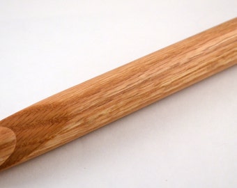 Giant Crochet Hook - Size U 25mm - Handcrafted from Red Oak