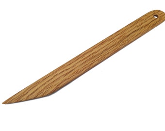 8" Point Turner and Seam Creaser - A Sewing Tool Used To Turn And Temperarily Mark Fabric - Handcrafted From Red Oak