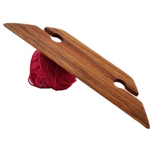 4.5 Inch Beveled Inkle Weaving Shuttle - Handcrafted from Red Oak