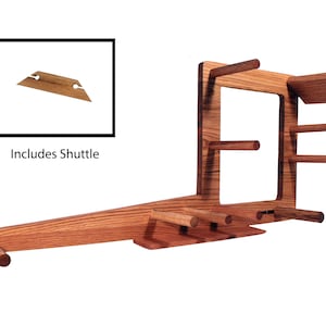 30 Inch Inkle Loom and Weaving Shuttle Handcrafted from Red Oak