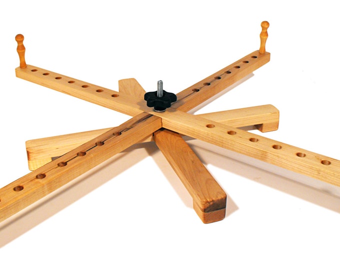 Tabletop Amish Style Wooden Yarn Swift, Handmade Yarn Swift by wood