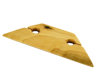 Small 3 Inch Beveled Inkle Weaving Shuttle Handcrafted from Poplar