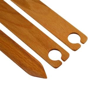 10 Inch Weaving Shuttle and Pick Up Stick Set Handcrafted from Red Oak