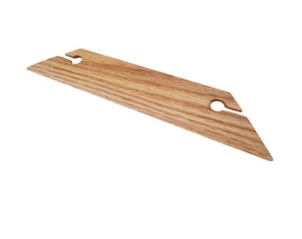 10 Inch Belt Weaving Shuttle with Knife Edge Handcrafted from Red Oak