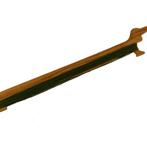 10&quot; Dachshund Wiener Dog Rigid Heddle Weaving Shuttle - Handcrafted from Oak