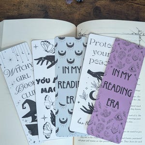 B-grade Novelty Bookmark, Plant Bookmarks, Halloween Book Marker, Dark Academia Stationary Gift for Readers