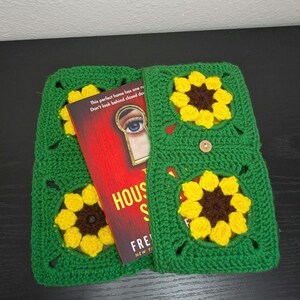 Handmade Crochet Book Sleeve, Book Cover