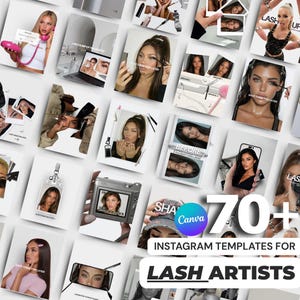 Instagram-Vorlagen für Wimpernstylisten und Beauty-Unternehmen