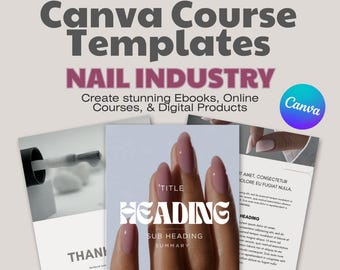 Canva Template for Nail and Beauty Businesses: Create Stunning eBooks, Online Courses, & Digital Products