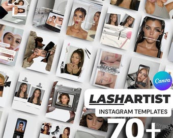 Lash Artist & Beauty Business Instagram Templates