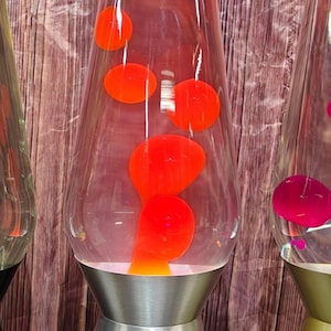 Custom Made Bright Orange Grande Lava Lamp: 27" with Dimmer