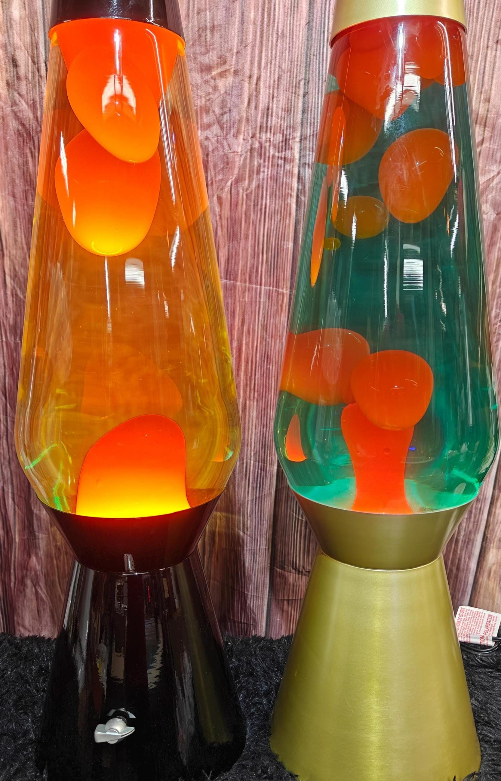 ヒジン fulahoop luminous セット Rare Custom Made 27” Grande Halloween Lava Lamp Bright Orange Lava