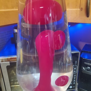 Rare Custom 27” Grande Lava Lamp - Hot Pink Wax w custom flow dimmer