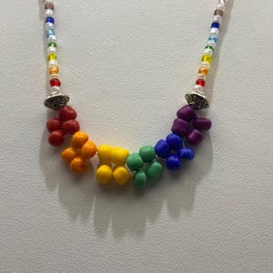 Rainbow Beaded Necklace