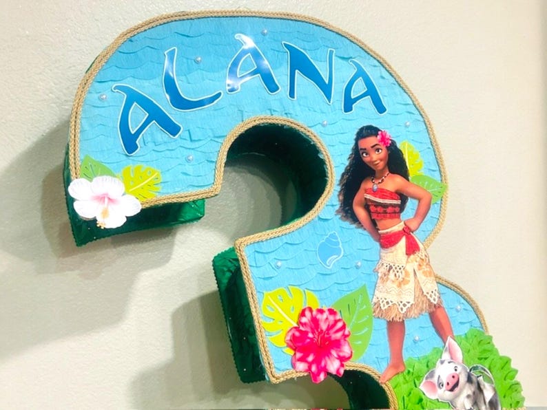 Moana Pinata: Hawaiian Luau Birthday Party Decoration - Etsy