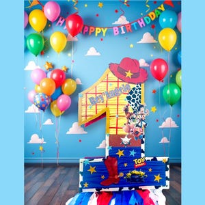 Number pinata from 1 to 9 personalized pinatas cowboy pinata toy story boot pinata rodeo and cowboy decoration toy story theme party