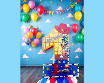 Personalized Number Piñata: Toy Story Cowboy Theme, Handmade