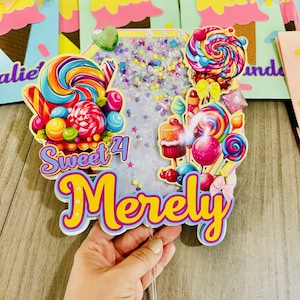 Candy Land Cake Topper: Sweet Party Decorations