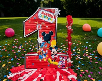 Mickey & Friends Themed Piñata, Number Pinata, Custom pinatas