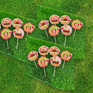 Strawberry Cupcake Toppers Strawberry Party Decorations Berry First Birthday Party Cupcake Berry Theme Strawberry Theme Decor Personalized