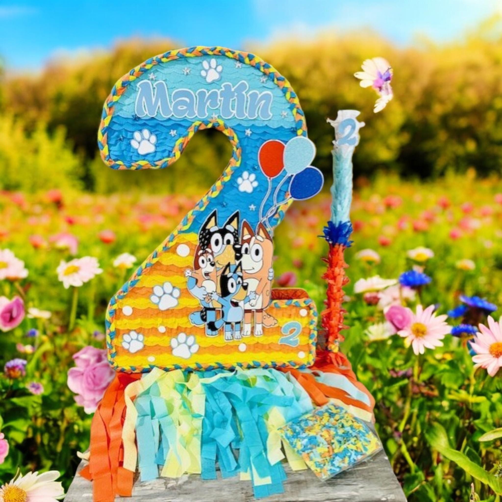 Transparent Personalized Bluey Gift Bags