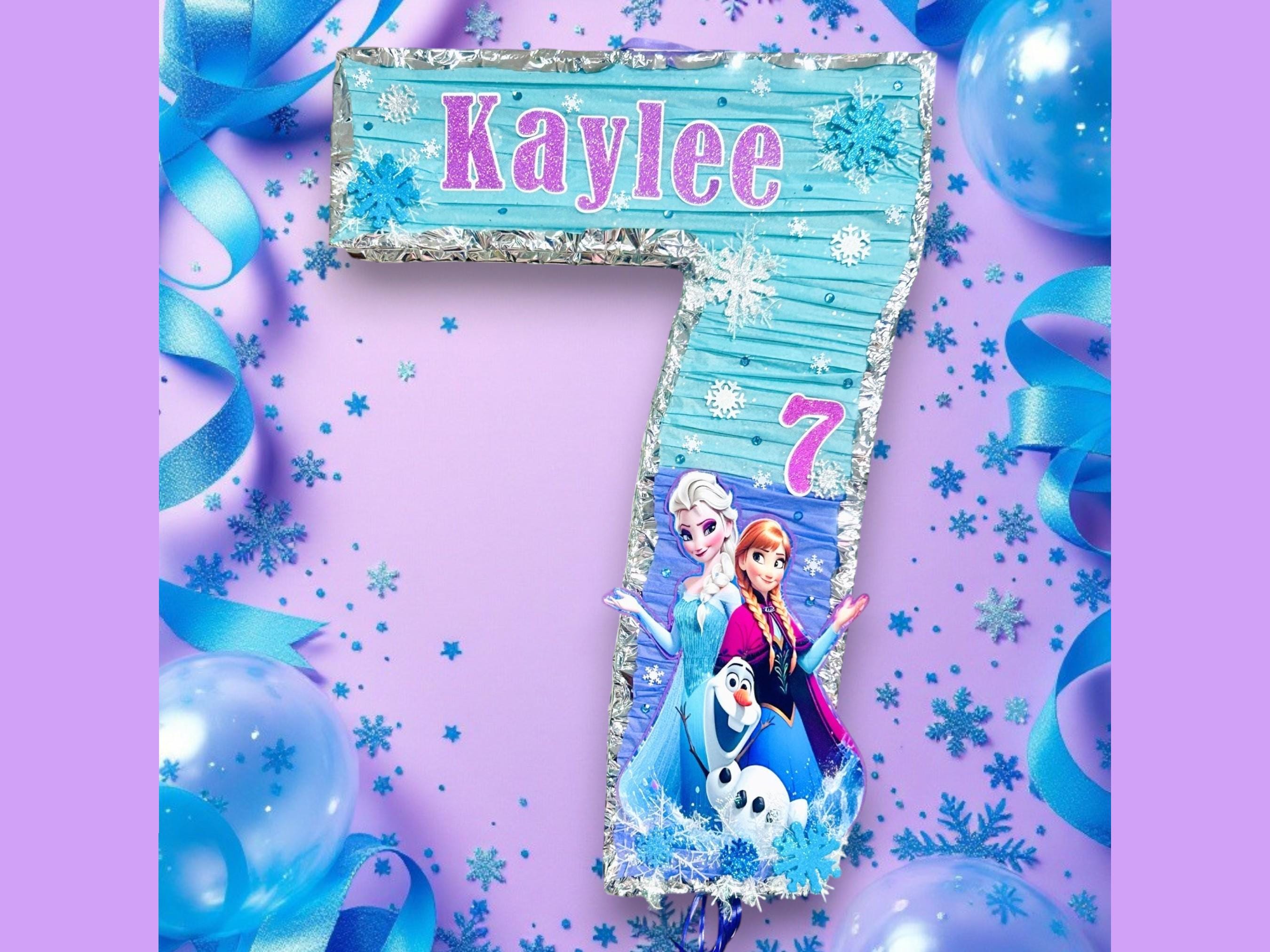 Piñata Reine Des Neiges En Forme De Tambour à 2 Cordes - Pour Anniversaire Enfant - 48x55 Cm - 9
