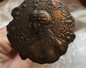 Art Nouveau brass hat pin 1900s antique authentic from vintage opulence on Etsy