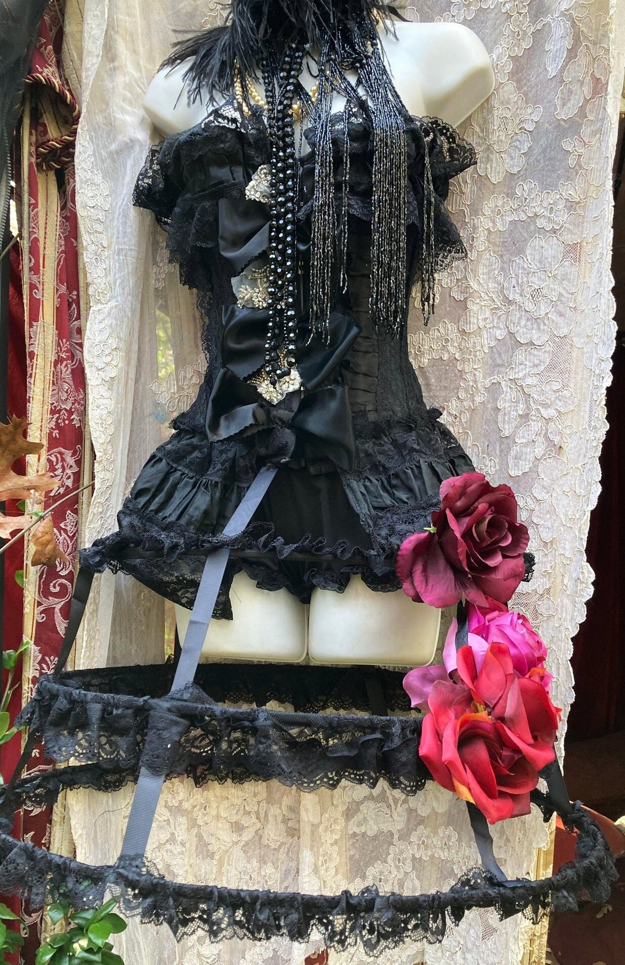 PRIDE黒 シルク フリル レディースフラメンコスカート PRIDE黒 シルク フリル レディースフラメンコスカート