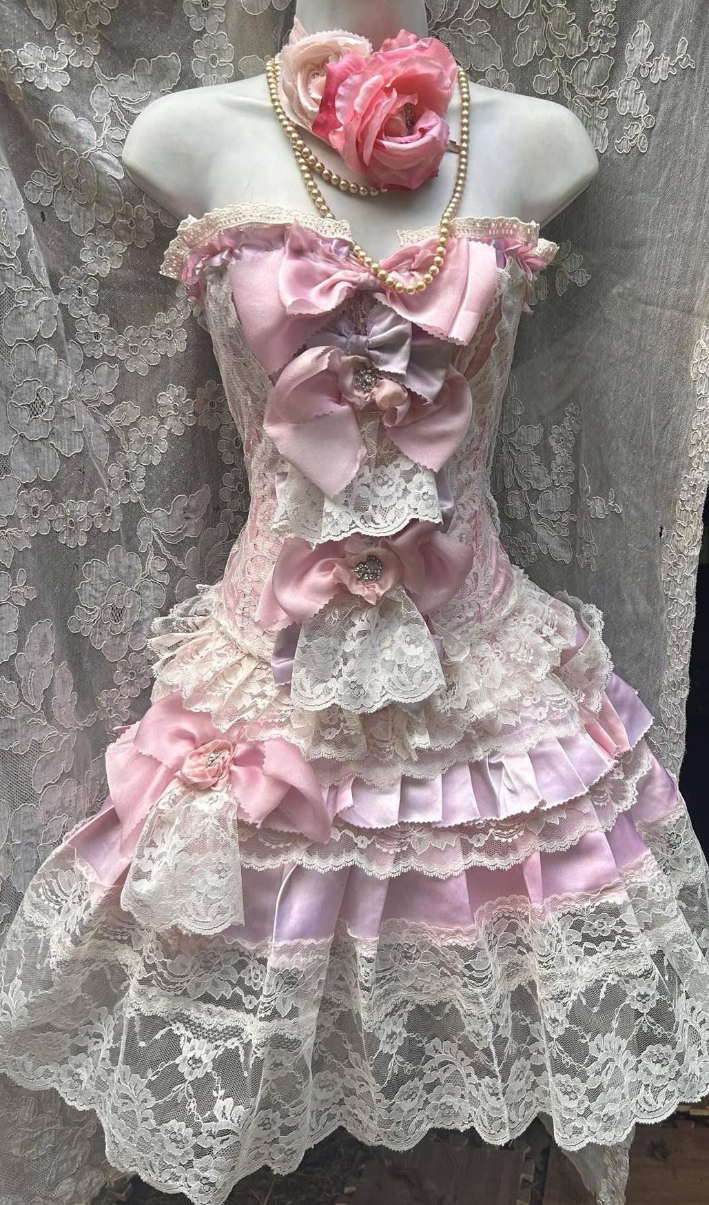 Pink Punk Dress - Etsy Australia